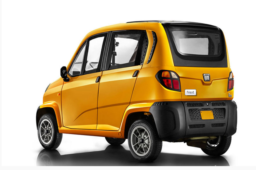 Bajaj Qute quadricycle,india launch, price,features