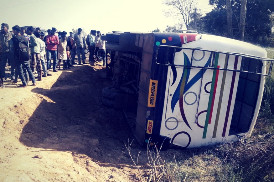 More Than Twenty Three Injured In Bus Accident In Jabalpur- जबलपुर में ...