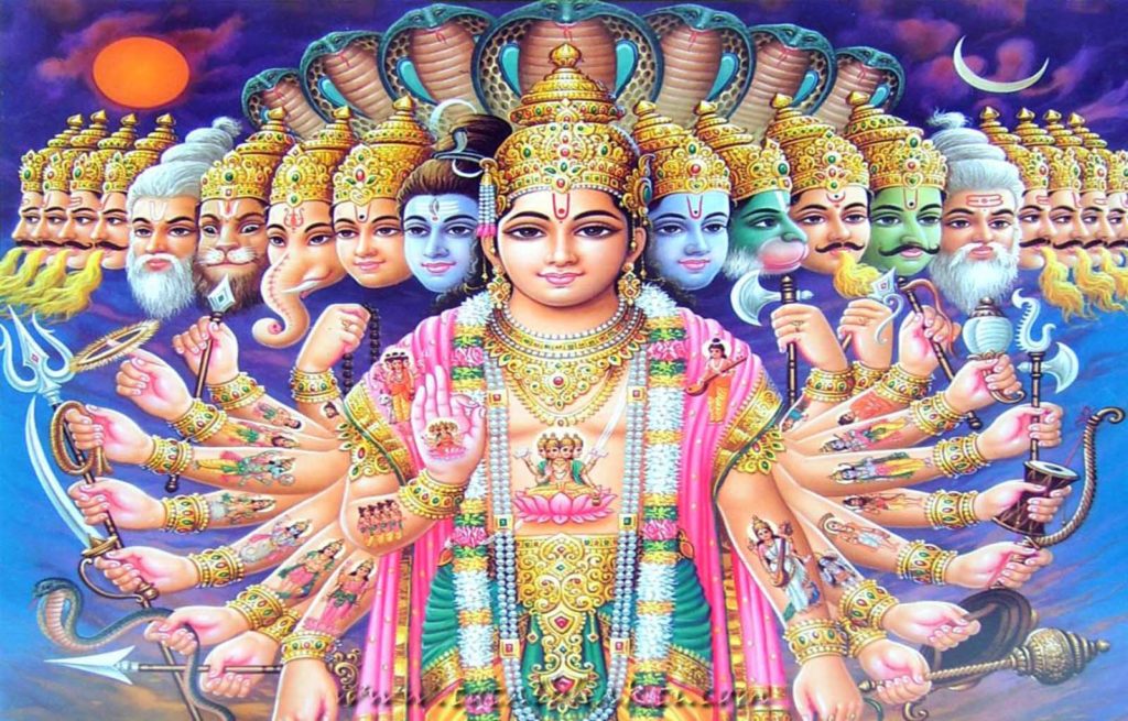 Vishnu Bhagawan Brass Murti