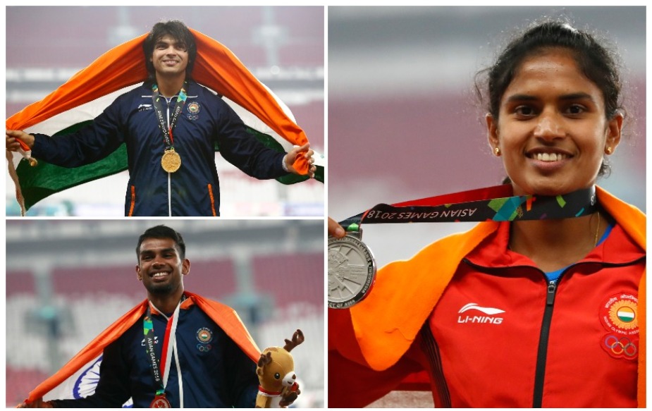  भारत ने 18वें एशियाई खेलों में नौवें दिन पांच पदक अपने नाम किए, जिसमें एक स्‍वर्ण, तीन रजत और एक कांस्‍य शामिल है. जबकि भारत ने अब तक आठ स्‍वर्ण, 13 रजत और 20 कांस्‍य पदक अपने नाम कर लिए हैं. पेश हैं नौवें दिन के चैंपियन खिलाड़ी.