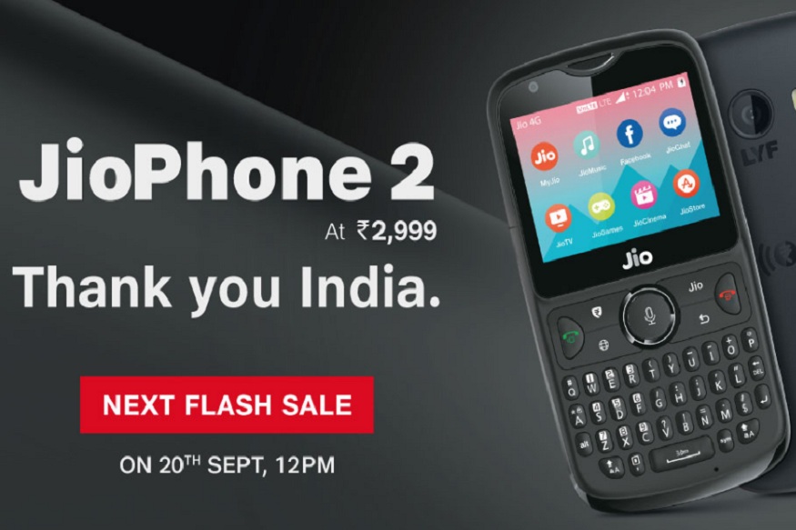 'JioPhone 2' की अगली सेल 20 सितंबर को, जानें कैसे कर सकते हैं खरीदारी