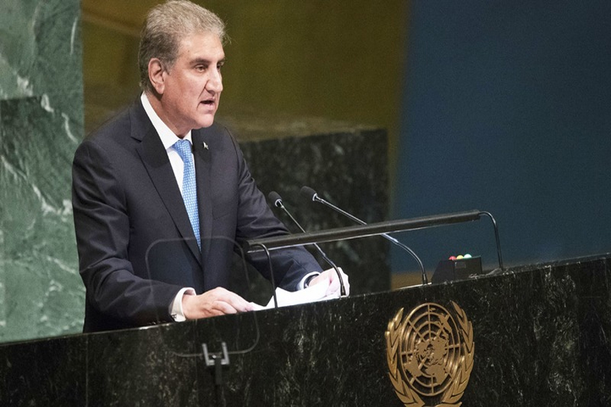 पाक विदेश मंत्री ने UN में उठाया कश्‍मीर का मसला, कहा- इससे दोनों देशों में विवाद