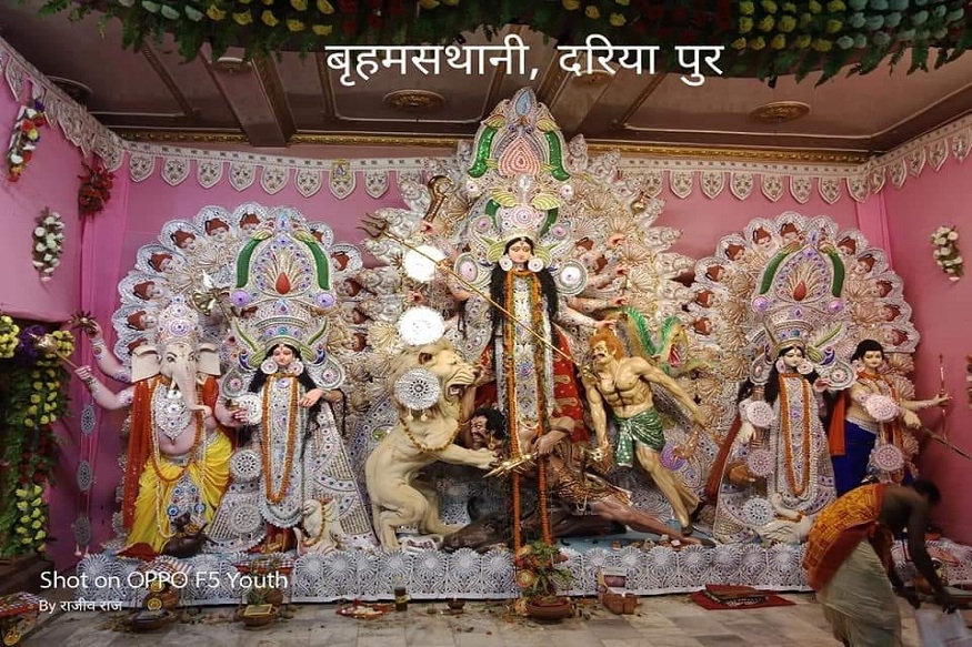 तस्वीरों में देखें पटना के पूजा पंडालों में स्थापित मां दुर्गा का विराट और अलौकिक स्वरूप