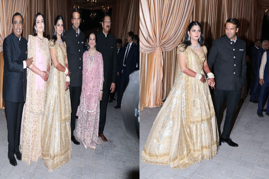 Isha Ambani-Anand Piramal Wedding Reception: मेहमानों का आना शुरू, सामने आई पहली तस्वीर