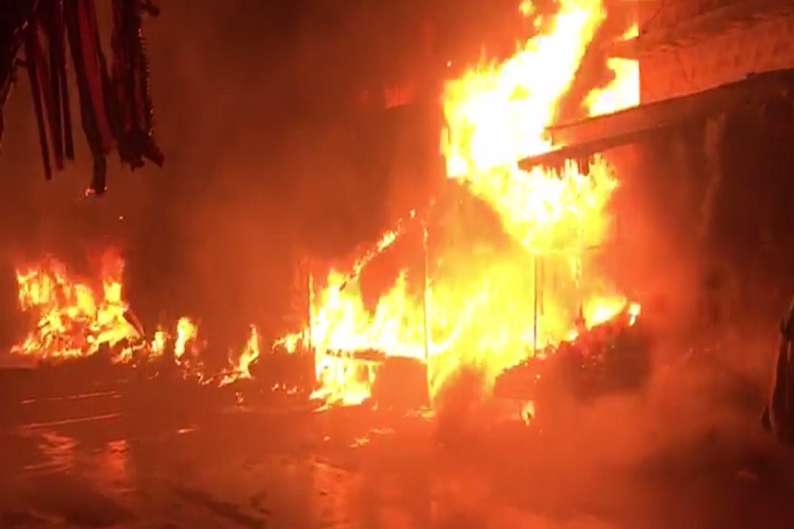 रामदेवरा में 15 से ज्यादा दुकानों में लगी आग, करोड़ों का माल जलकर स्वाहा