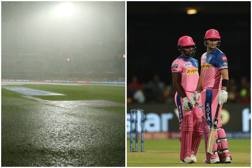 IPL 2019: राजस्थान रॉयल्स के लिए बारिश बनी 'विलेन', बैंगलोर के खिलाफ मैच रद्द