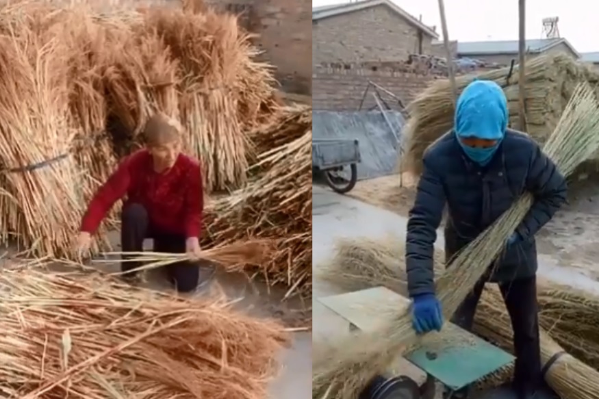 चीनी महिला ने बच्चों की शिक्षा के लिए बनाईं 20 हज़ार झाड़ू