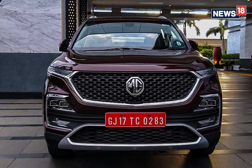 MG Hector का फ्रंट लुक