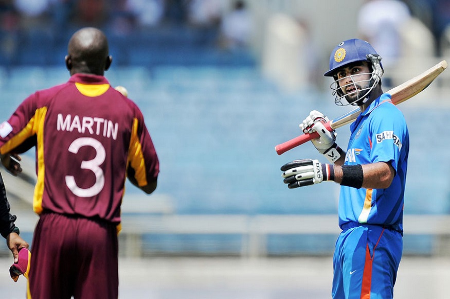 cricket, virat kohli, anthony martin, india vs west indies, indian cricket team, क्रिकेट, विराट कोहली एंथोनी मार्टिन, इंडिया वस वेस्टइंडीज, भारतीय क्रिकेट टीम, वेस्टइंडीज लेग स्पिनर एंथोनी मार्टिन,