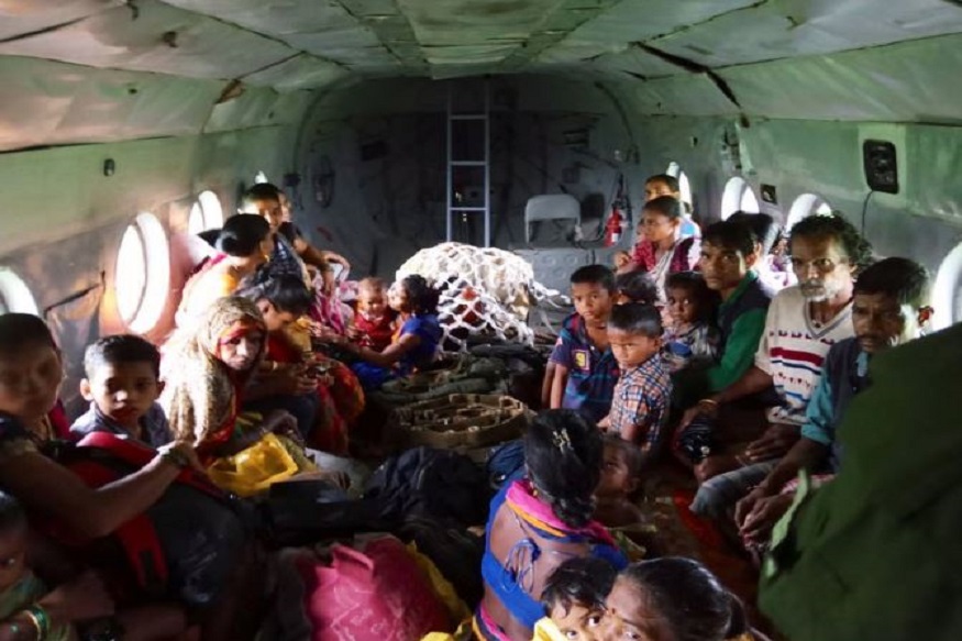 लगातार बारिश से जलमग्न हुआ गांव, एयरफोर्स ने 35 लोगों को किया एयरलिफ्ट