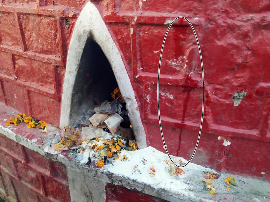 घायल का खून देवी मां को चढ़ाया.