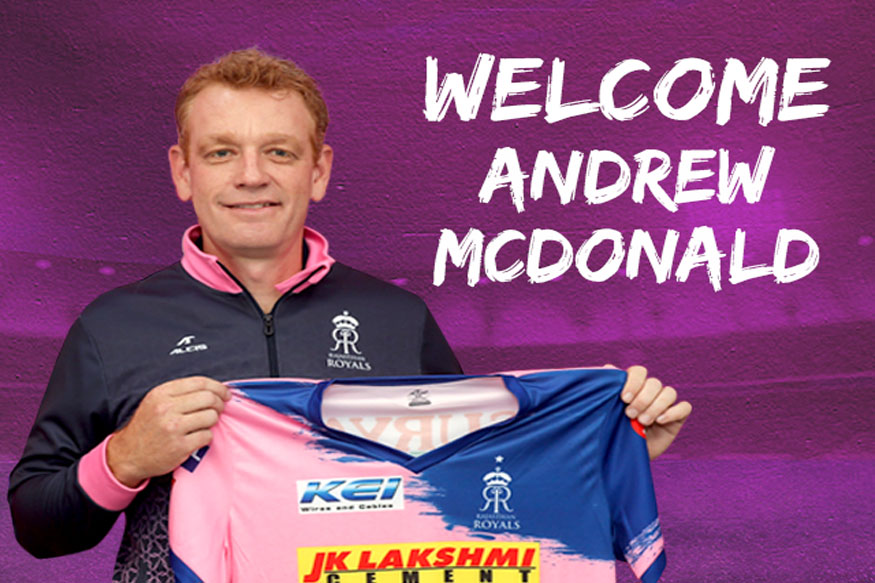 andrew mcdonald, rajasthan royals, rajasthan royals head coach, ipl 2020, राजस्थान रॉयल्स कोच, एंड्रयू मैकडॉनल्ड, एंड्रयू मैकडॉनल्ड राजस्थान रॉयल्स