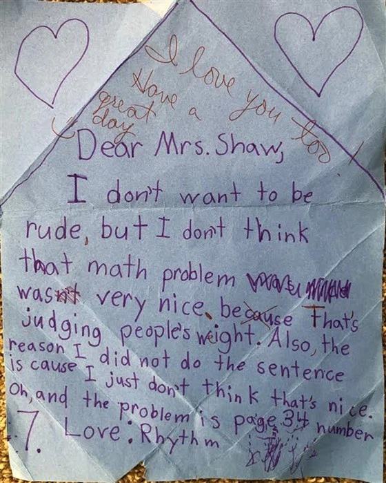 body shaming, kids math problem comparing body weight, girl refuses to solve maths comparing body weights, Utah, viral news, viral news in hindi