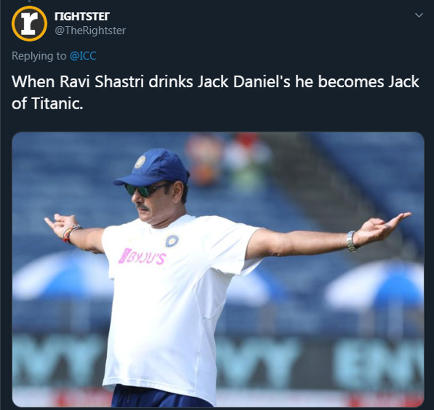 ravi shastri, ravi shastri photo, icc twitter, social media, ravi shastri photo viral, रवि शास्त्री, रवि शास्त्री फोटो, रवि शास्त्री मीम