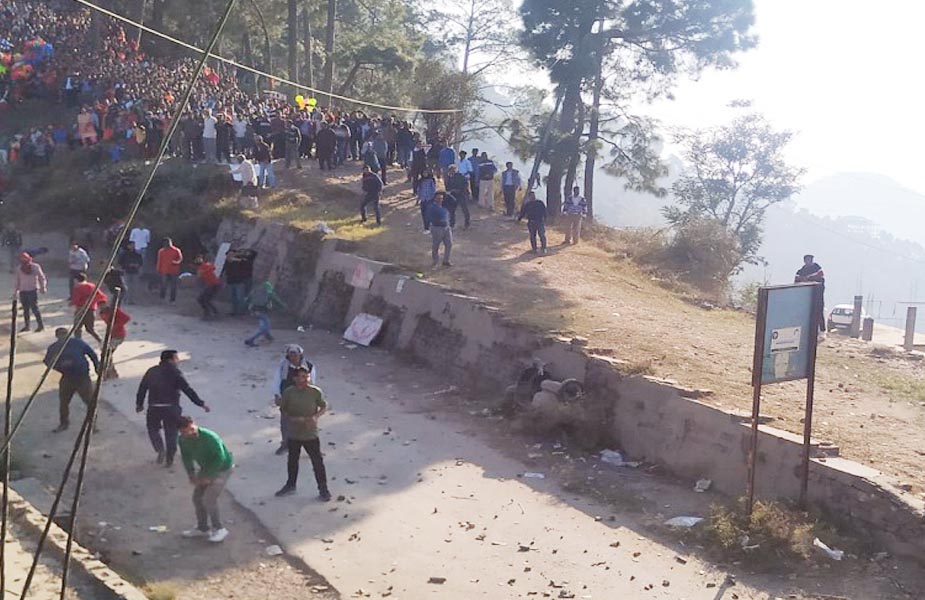 stone pelting