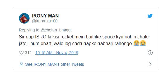 Chetan Bhagat, ISRO, World Space Week, Indian Space Research Organization