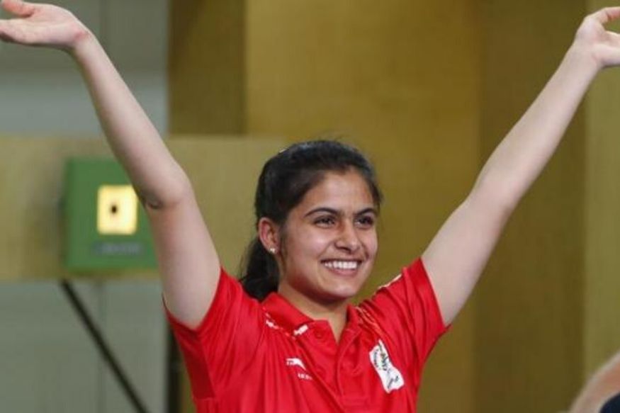 Image result for manu bhaker gold medal 63rd NATIONAL SHOOTING CHAMPIONSHIP