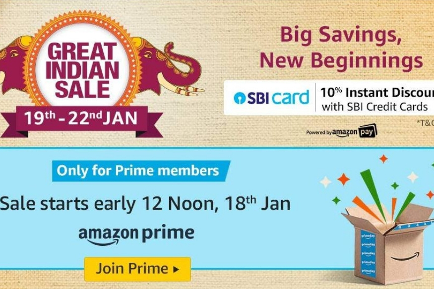 फिर आ रही है अमेजन की Great Indian Sale, मिलेगी 80 फीसदी तक की छूट