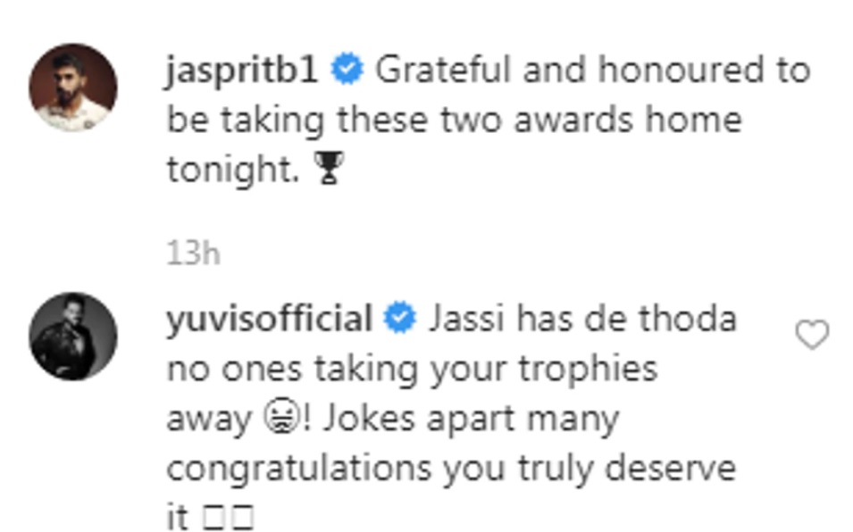 Jasprit Bumrah, Yuvraj Singh, Polly Umrigar Award, bcci award, cricket, sports news, जसप्रीत बुमराह, युवराज सिंह, बीसीसीआई अवॉर्ड, स्पोर्ट्स न्यूज, क्रिकेट