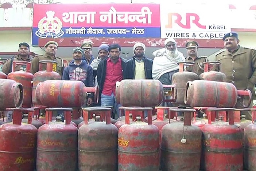 cylinder thieves,meerut police