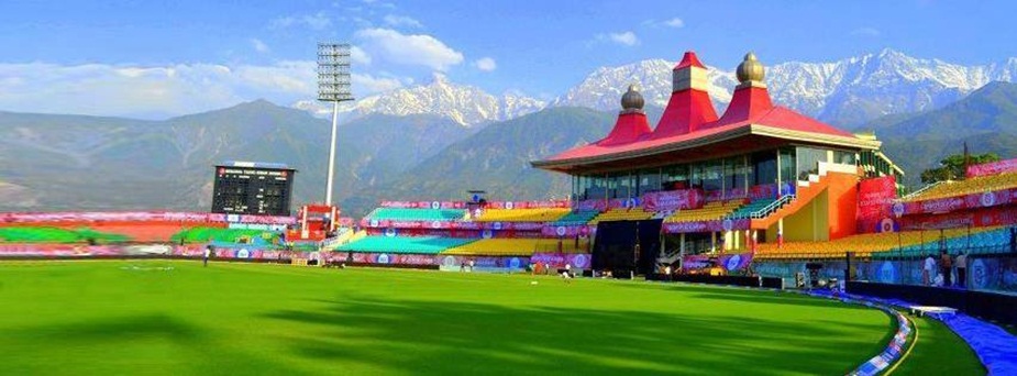 धर्मशाला क्रिकेट स्टेडियम.