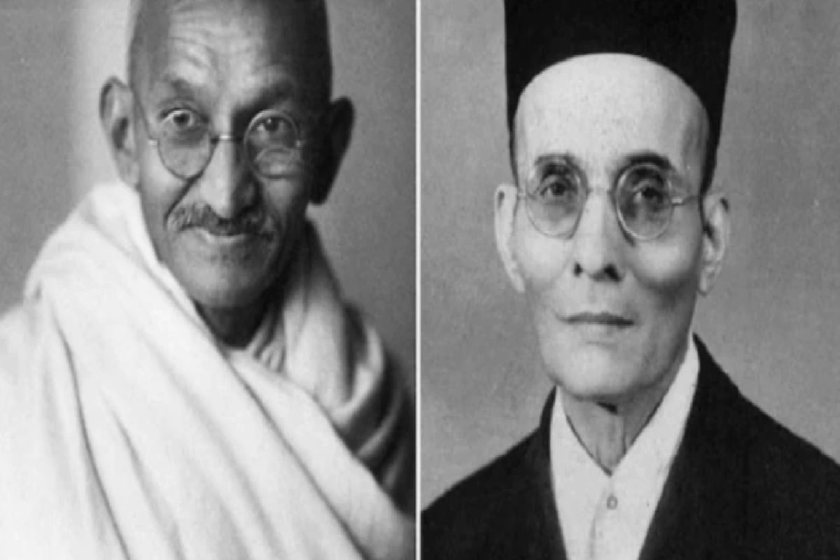 महात्मा गांधी के भारत लौटने से पहले ही कई बार माफी मांग चुके थे सावरकर:  रिपोर्ट - mahatma gandhi veer savarkar rajnath singh savarkar ka maafinama  – News18 हिंदी